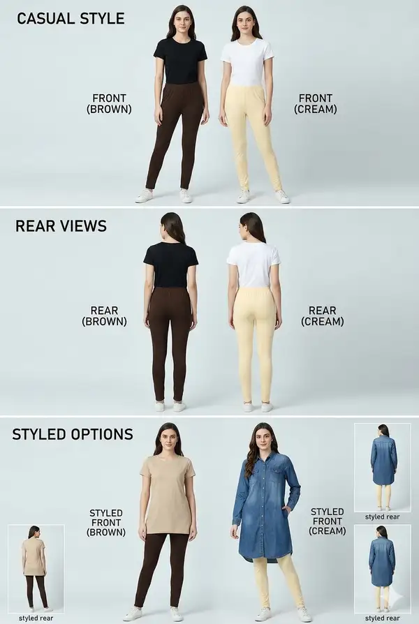 Premium Cotton Stretch Leggings