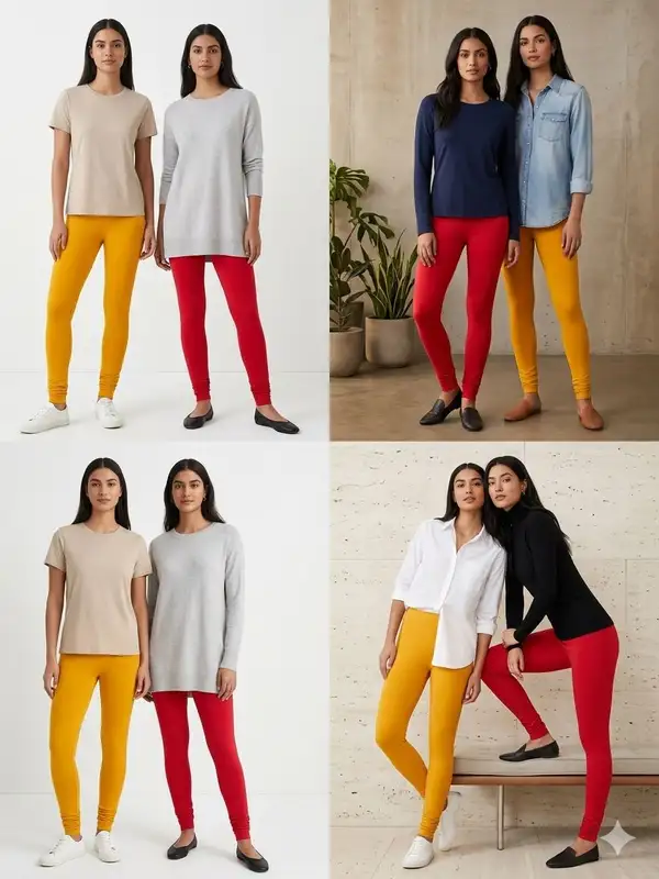 Premium Cotton Stretch Leggings